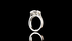 Oval Centerstone Halo, Pave' Set Split Shank Band