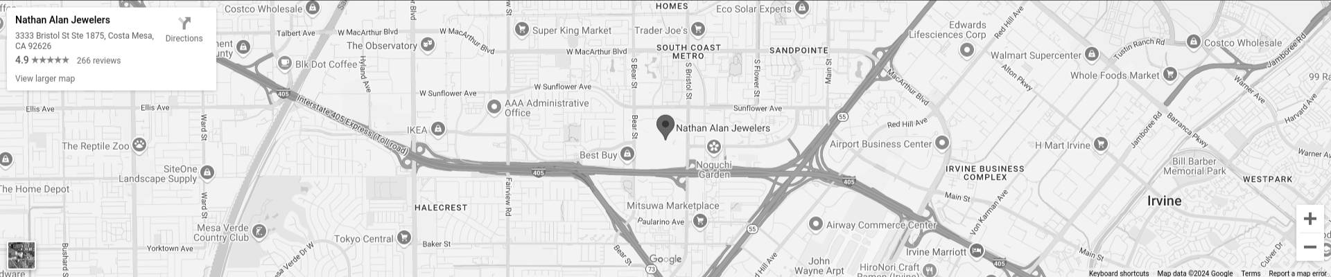 Map to Nathan Alan Jewelers