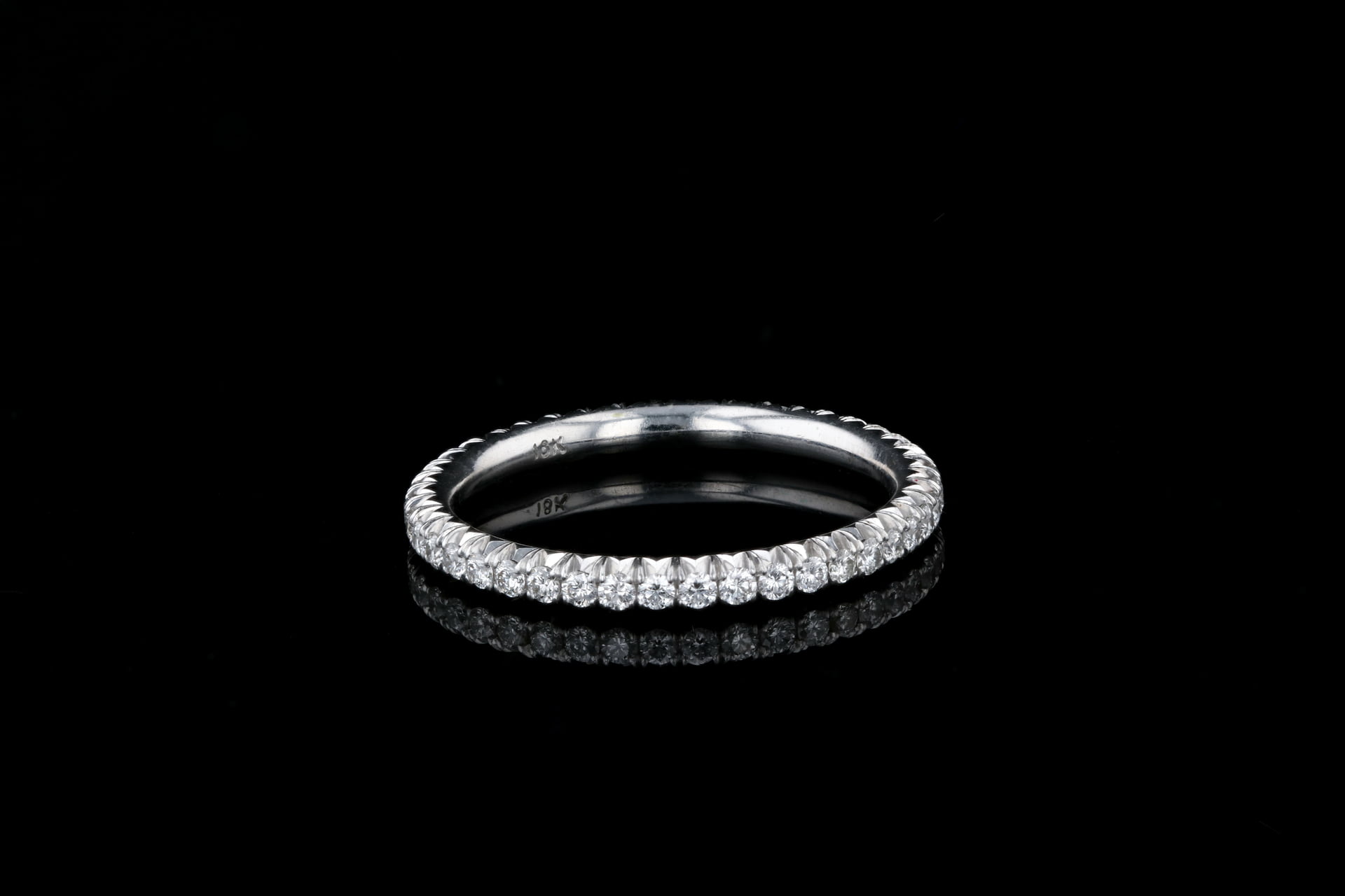 French Cut Pavé Halo Style Engagement Ring - PureGemsJewels
